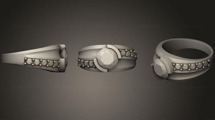 Ювелирные перстни и кольца (Кольцо 37, JVLRP_0519) 3D модель для ЧПУ станка